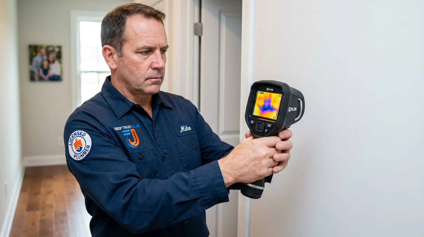 Thermal imaging leak detection by Johns Plumbing LLC in Tyngsboro
